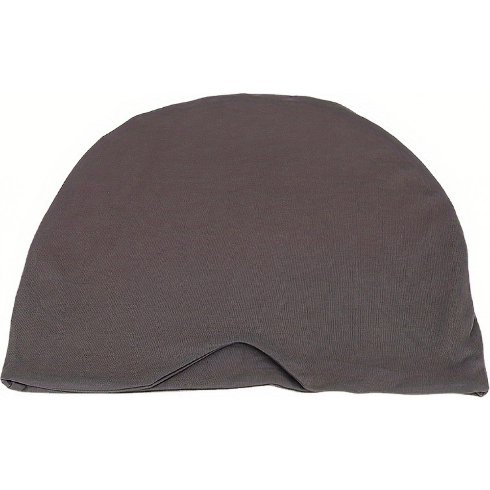 Bonnet de nuit et masque pour les yeux coupe-vent doux respirant pour le sommeil voyage camping - Gris foncé