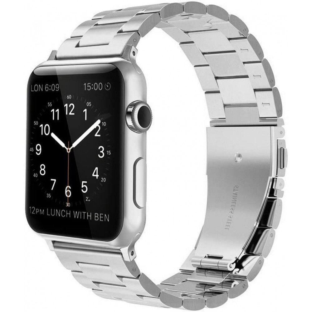 Edelstahl Armband - Zeitlos klassisch und elegant - Silber - Apple Watch 38/40/41/42 mm