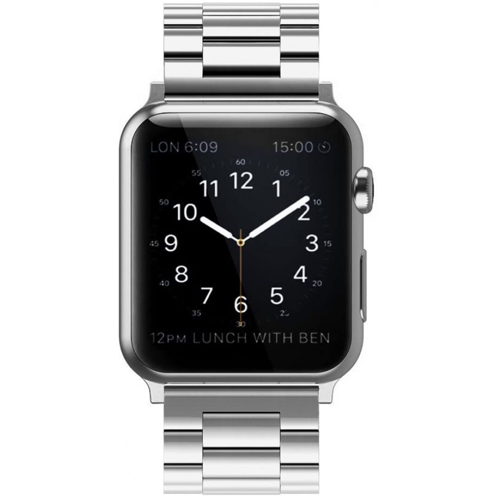 Edelstahl Armband - Zeitlos klassisch und elegant - Silber - Apple Watch 38/40/41/42 mm