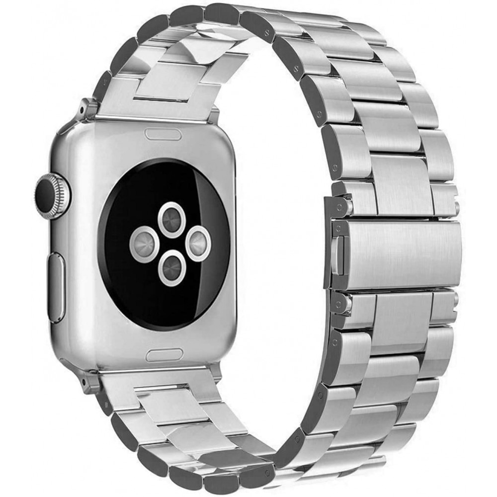 Edelstahl Armband - Zeitlos klassisch und elegant - Silber - Apple Watch 44/45/46/49 mm