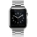 Edelstahl Armband - Zeitlos klassisch und elegant - Silber - Apple Watch 44/45/46/49 mm
