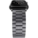 Edelstahl Armband - Zeitlos klassisch und elegant - Schwarz - Apple Watch 38/40/41/42 mm