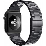 Edelstahl Armband - Zeitlos klassisch und elegant - Schwarz - Apple Watch 44/45/46/49 mm