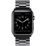 Edelstahl Armband - Zeitlos klassisch und elegant - Schwarz - Apple Watch 44/45/46/49 mm
