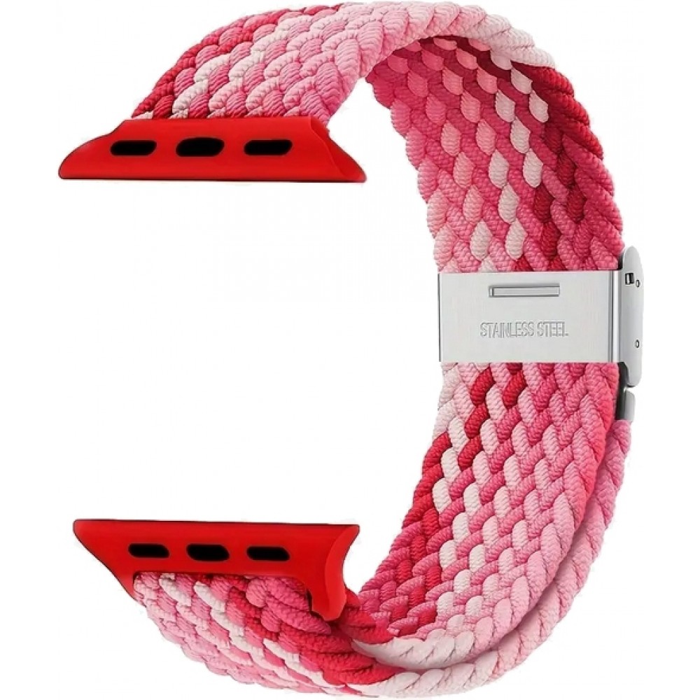 Elastisches Geflochtenes Nylonarmband mit Dehnbaren Riemen für Apple Watch - Multicolor 5 - Apple Watch 44/45/46/49 mm