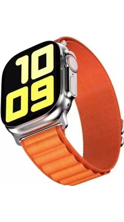 Rugged Nylon Armband wetterfest - Orange - Apple Watch Ultra 49 mm