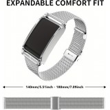 Elegantes Milanese Armband aus Edelstahl - Silber - Whoop 4.0