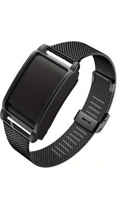 Elegantes Milanese Armband aus Edelstahl - Schwarz - Whoop 4.0
