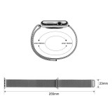 Mailänder Stahlarmband silber - Apple Watch 44/45/46/49 mm