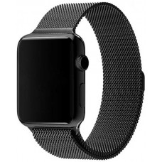 Mailänder Stahlarmband schwarz - Apple Watch 38/40/41/42 mm