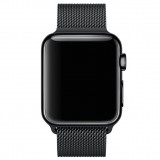 Mailänder Stahlarmband schwarz - Apple Watch 38/40/41/42 mm