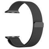 Mailänder Stahlarmband schwarz - Apple Watch 44/45/46/49 mm
