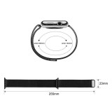 Mailänder Stahlarmband schwarz - Apple Watch 44/45/46/49 mm