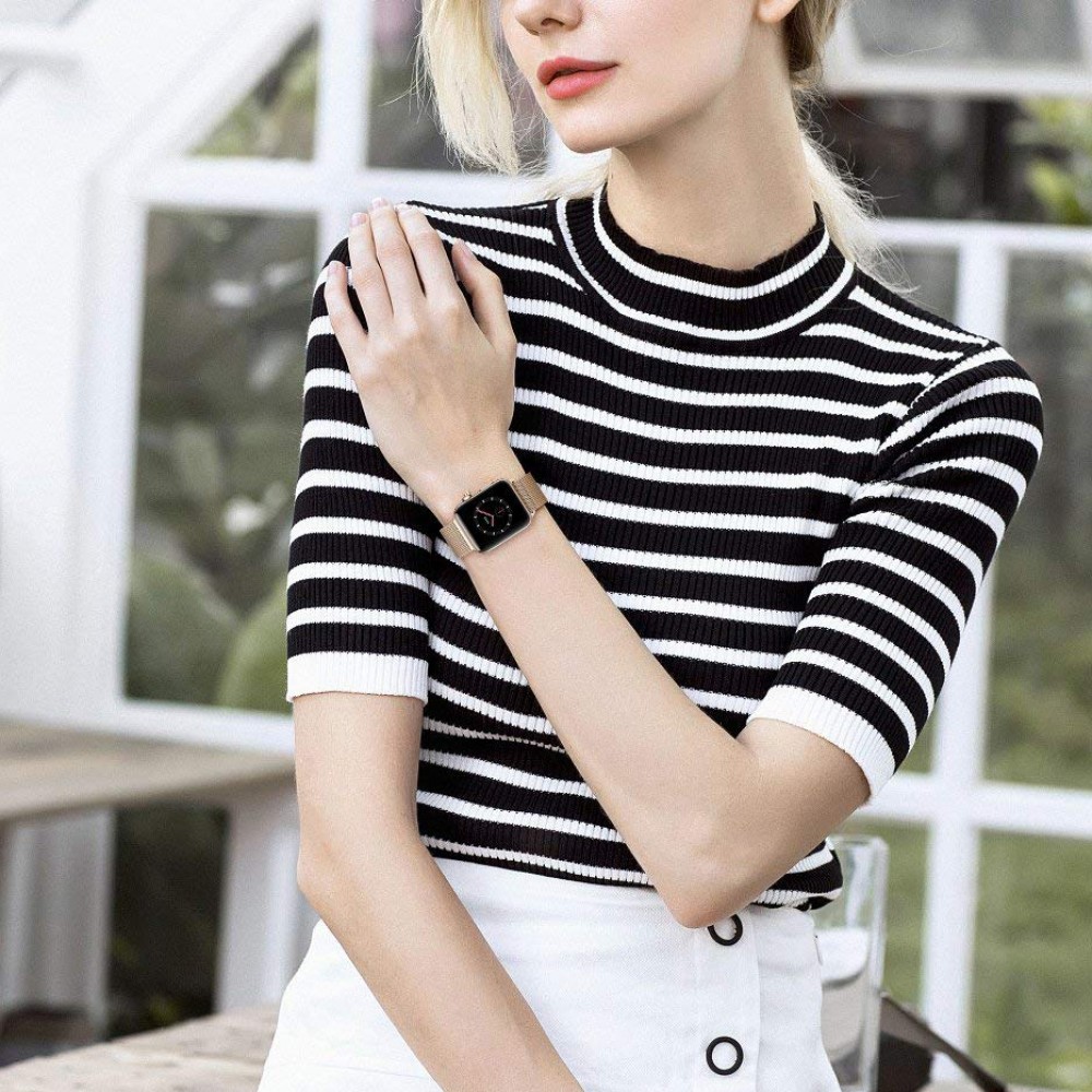 Mailänder Stahlarmband Vintage Gold - Apple Watch 38/40/41/42 mm