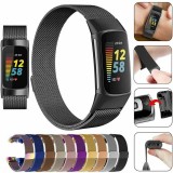 Milanaise-Armband aus Stahl in (Größe S) - Schwarz - Fitbit Charge 3 / 4
