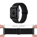 Sportliches elastisches Nylonarmband, verstellbar, weich, waschbar - Dunkelblau - Apple Watch 38/40/41/42 mm