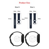 Silikonarmband Fitbit Charge 5 / 6 SPORTY - Universalgrösse - Grau