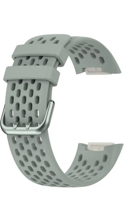 Silikonarmband Fitbit Charge 5 / 6 SPORTY - Universalgrösse - Hellgrün