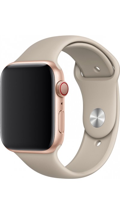 Silikon Sport Armband Beige - Apple Watch 38/40/41/42 mm