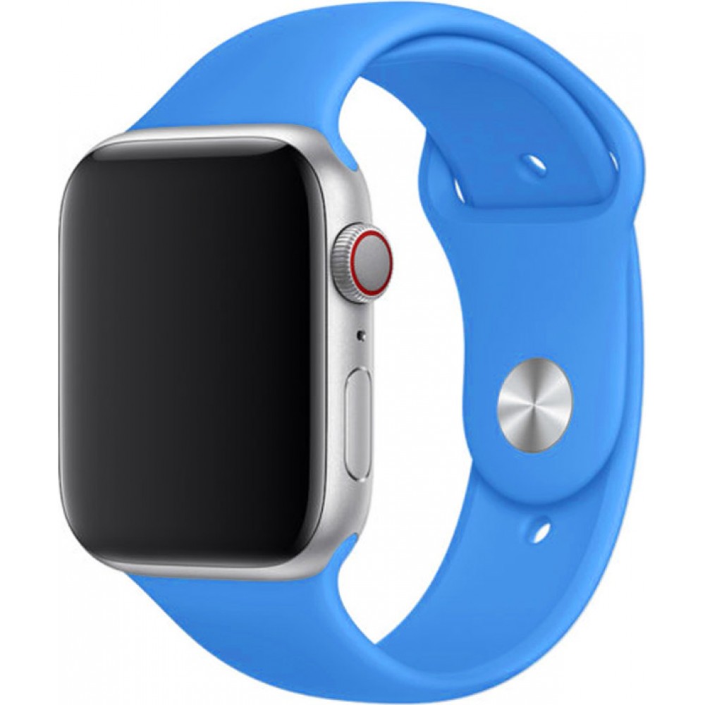 Bracelet sport en silicone bleu électrique - Apple Watch 44/45/46/49 mm