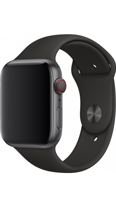 Silikon Sport Armband schwarz - Apple Watch 38/40/41/42 mm