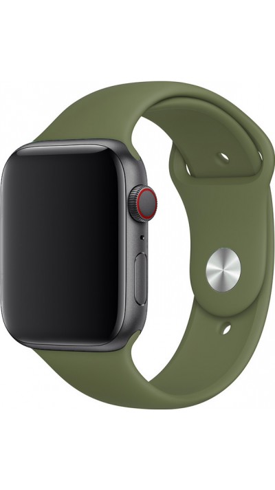 Silikon Sport Armband grünes Khaki - Apple Watch 38/40/41/42 mm