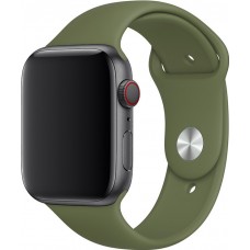 Silikon Sport Armband grünes Khaki - Apple Watch 44/45/46/49 mm