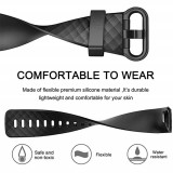 Sportliches Silikon Armband - Grösse S - Weiss - Fitbit Charge 3 / 4