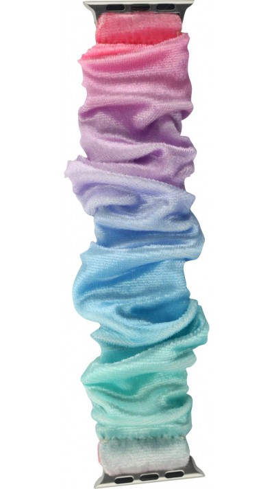Gradient scrunchies Stoffarmband rosa blau - Apple Watch 38/40/41/42 mm