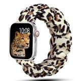 Bracelet tissu chouchous léopard - Apple Watch 44/45/46/49 mm