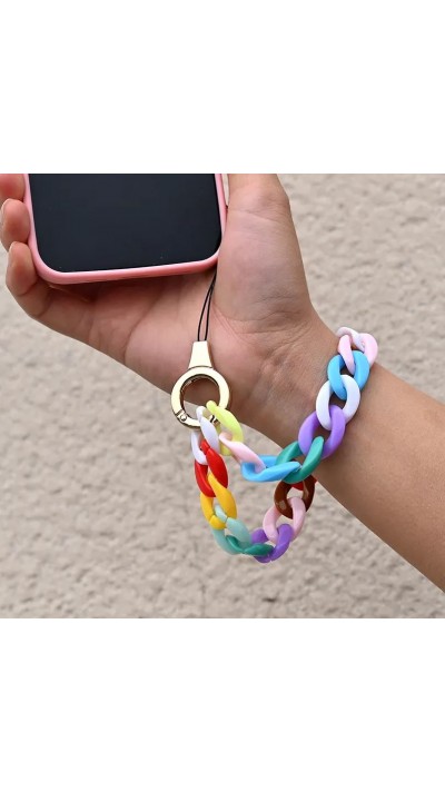 Universalarmband Befestigung für Schale/Gabel Telefon bunte Kette - Multicolor