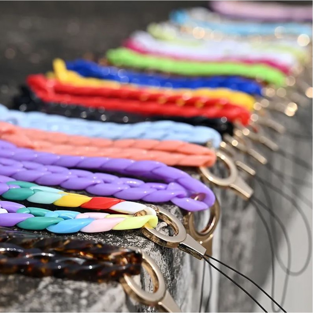 Universalarmband Befestigung für Schale/Gabel Telefon bunte Kette - Multicolor