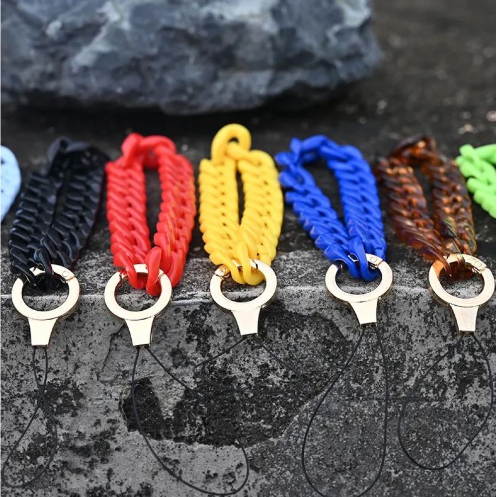 Universalarmband Befestigung für Schale/Gabel Telefon bunte Kette - Multicolor