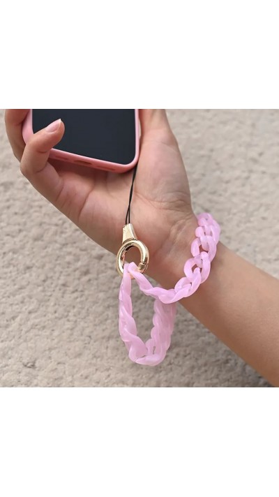 Universalarmband Befestigung für Schale/Gabel Telefon bunte Kette - Rosa