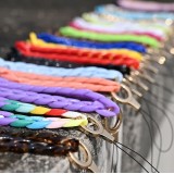 Universalarmband Befestigung für Schale/Gabel Telefon bunte Kette - Rosa