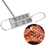 Grill Fleisch / Gemüse Brandeisen - Cowboy Branding Iron American Style BBQ