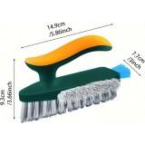 4-in-1 Fenster- und Bodenreinigungsb&uuml;rste mit praktischem Griff f&uuml;r K&uuml;che/WC/Wohnzimmer - Gr&uuml;n
