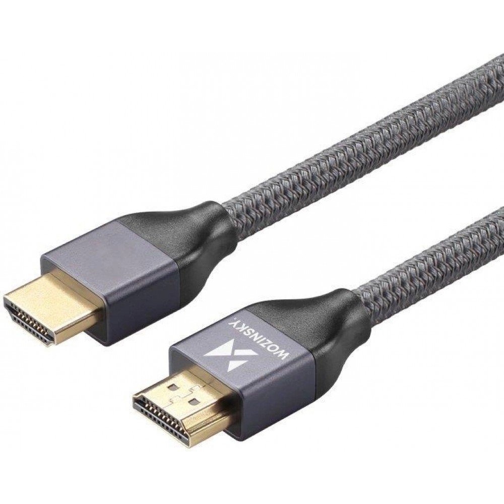 HDMI 2.1 Kabel 8K 60 Hz 48 Gbps / 4K 120 Hz / 2K 144 Hz (3 m) Wozinsky - Silber