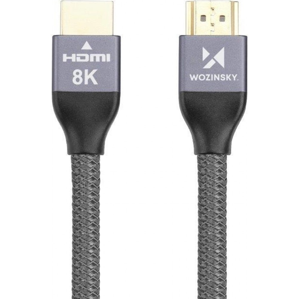 HDMI 2.1 Kabel 8K 60 Hz 48 Gbps / 4K 120 Hz / 2K 144 Hz (3 m) Wozinsky - Silber