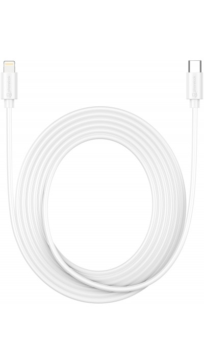 iPhone Kabel (3 m) Fast Charge Lightning auf USB-C - PhoneLook - Weiss