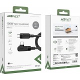 Acefast C5-03 - USB-C zu USB-C Kabel PD QC 100W 5A 480Mb/s (2 m) - Schwarz
