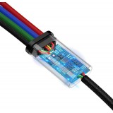 Câble USB 4 en 1 (1x Lightning, 2x USB-C, 1x Micro USB) tressé nylon 3.5A (1.2 m) - Noir