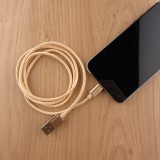 Ladekabel (1m) USB-A auf USB-C - Nylon PhoneLook - Gold
