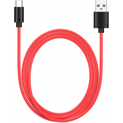Ladekabel (1 m) USB-C auf USB-A - PhoneLook schwarz/rot