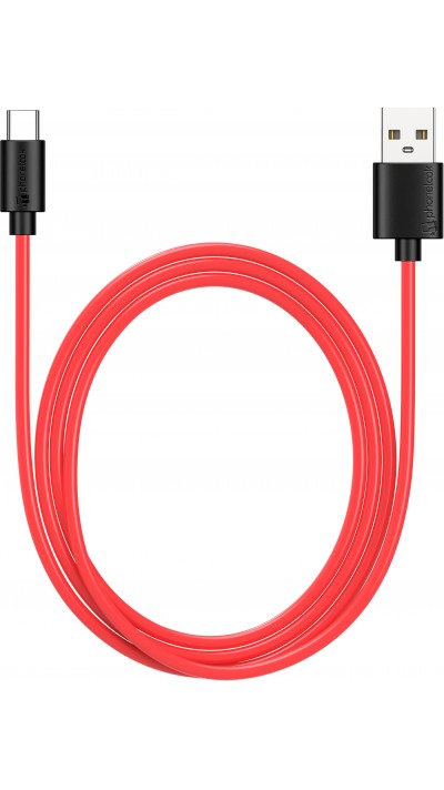 Ladekabel (1 m) USB-C auf USB-A - PhoneLook schwarz/rot