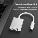 USB-C zu VGA (1080p) Adapterkabel Konverter Unterstützung Hot Plug-in - Silber