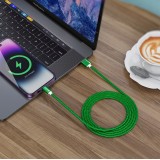 Ladekabel (1.5 m) USB-A auf USB-C - Nylon PhoneLook - Dunkelgrün