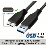 Câble de données USB A 3.0 vers Micro USB B rapide (4.8 Gbps) pour disques durs externes (1 m) - Noir