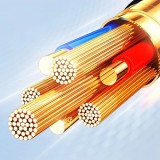 Câble multiple 3 en 1 Nylon USB-A vers Lightning / USB-C / micro USB - Joyroom Multi-Usage S-A18 (30 cm) - Noir