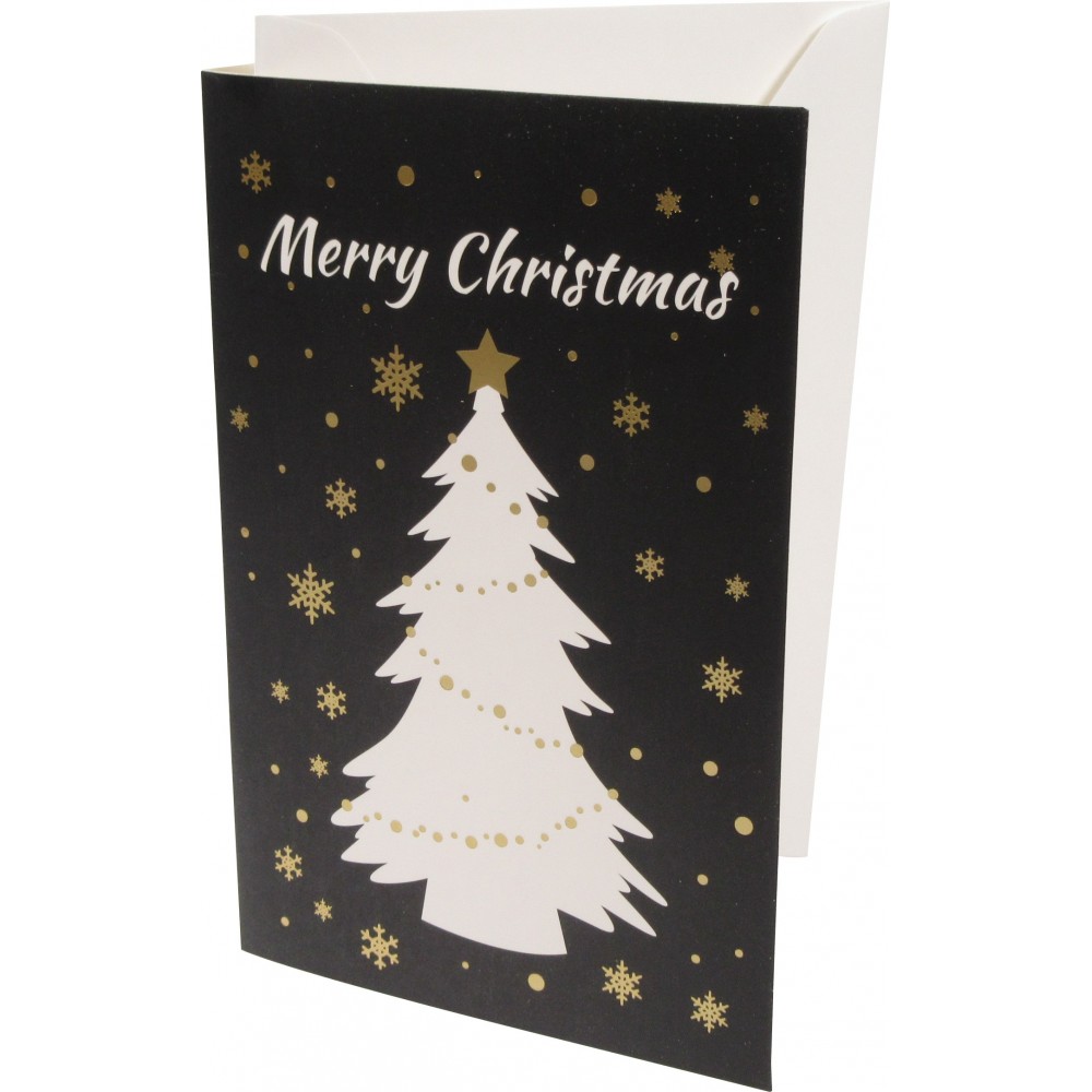 Carte de vœux de Noël avec enveloppe - Design aléatoire (24 designs différents)